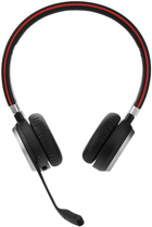 Навушники Jabra Evolve 65 SE Link380a MS Stereo with Charging Stand Black (6599-833-399) - зображення 2