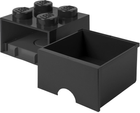 Контейнер для зберігання LEGO Storage Brick Drawer 4 з висувним ящиком Чорний (40051733) - зображення 3