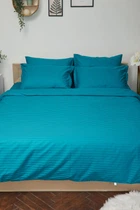 Комплект постельного белья Moon&Star Детский 110х140 наволочки 2х40х40 Turkish Blue Satin Stripe (MS-830000188)