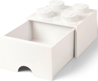 Pojemnik do przechowywania LEGO Storage Brick Drawer 4 z szufladą Biały (40051735) - obraz 2