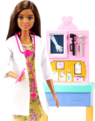 Лялька Mattel Barbie Кар'єра педіатра Брюнетка 30 см (0887961918632) - зображення 3
