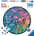 Puzzle Ravensburger Circle of Colors Grzyby 500 elementów (4005555008224) - obraz 1