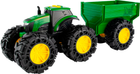Zabawkowy traktor Tomy John Deere Monster Treads z przyczepą i dużymi kołami (0036881473534) - obraz 2