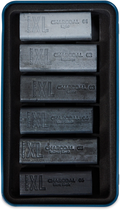 Zestaw bloków węglowych Derwent Charcoal XL Blocks 6 szt (5028252637053) - obraz 2