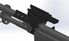 Потрійна планка АК47,74 Пікатінні кріплення оптики Скорпіон на АК. Triple-position Picatinny rail Scorpion - изображение 4