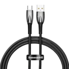 Дата кабель Baseus Glimmer Series Fast Charging Data Cable USB to Type-C 100W 1m (CADH00040) Black