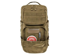 Тактический рюкзак с системой MOLLE Brandit US Cooper 40л 52x30x32 см с карманом для системы гидратации койот - изображение 6
