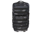 Тактический рюкзак с системой MOLLE Brandit US Cooper 40л 52x30x32 см с карманом для системы гидратации черный мультикам - изображение 2