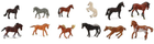 Figurki Collecta Mini Horses Giftset 2.7 cm x 4.2 cm 12 szt (4892900011097) - obraz 2