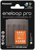 Аккумулятор Panasonic Eneloop Pro AAA 930 mAh 4BP Ni-MH + Case (BK-4HCDE4CP)