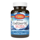 Жирні кислоти Cod Liver Oil Gems Super 1000 mg, 100 капсул Carlson Labs (fit0013028)