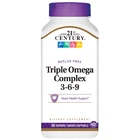 Жирні кислоти Triple Omega Complex 3-6-9, 90 капсул 21st Century (fit0012937)