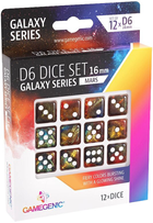 Набір кубиків Gamegenic Galaxy Серія Марс 16 мм 12 шт (4251715405192) - зображення 1