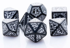 Набір кубиків Q-Workshop Elvish Чорно-білі (5907814951175) - зображення 2