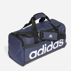 Спортивна сумка тканинна Adidas Linear Duffel M HR5349 Темно-синя/Чорна (4066751025002) - зображення 3