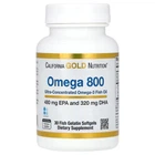 Омега-3, California Gold Nutrition, омега-800, форма тригліцеридів KD-Pur, 1000 мг, 30 капсул