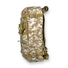 Рюкзак-сумка один відділ три внутрішні кишені бокова кишеня розмір: 55*30*18 см коричневий піксель - изображение 2