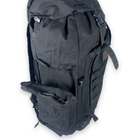 Рюкзак тактичний 50 л, одне відділення на стяжці, додаткові кишені, розмір: 70*35*20 см, чорний - изображение 3
