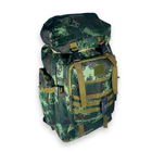 Тактично-туристичний рюкзак, 60 л, з розширенням, один відділ, розмір: 70(80)*35*20 см, темно-зелений піксель - изображение 6