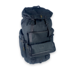 Рюкзак тактичний 50 л, одне відділення на стяжці, додаткові кишені, розмір: 70*35*20 см, чорний - изображение 4