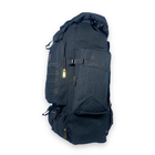 Рюкзак тактичний 50 л, одне відділення на стяжці, додаткові кишені, розмір: 70*35*20 см, чорний - изображение 6