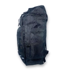 Тактичний рюкзак 50 л, одно відділення на блискавці, додаткові кишені, розмір: 70*35*20 см, чорний - зображення 7