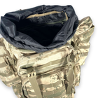 Рюкзак тактичний, армійський, 90 л, один відділ, 4 бокові кармани, розмір: 75*35(50 )*25 см, світлий камуфляж - зображення 2
