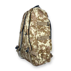 Тактичний рюкзак, 40 л, два відділи, дві фронтальні кишені, розмір: 50*40*20 см, коричневий піксель - изображение 5