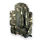 Рюкзак тактичний, армійський, 90 л, один відділ, 4 бокові кармани, розмір: 75*35(50 )*25 см, темний камуфляж - зображення 5