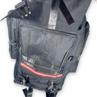 Туристичний, тактичний рюкзак, 90 л, 1 відділ, 2 фронтальні кишені, розмір: 85*40*25 см, чорний - изображение 3