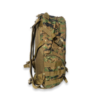 Рюкзак тактичний армійський 6040 два відділення кріплення Molle бокові кишені розмір 50*30*15, піксель - изображение 4