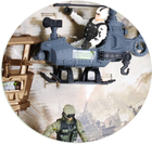 Zestaw pojazdów wojskowych Mega Creative Samochód + Helikopter + Wieża obserwacyjna + Ponton z figurkami i akcesoriami (5905523606591) - obraz 7