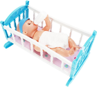 Пупс LUNABEBE Drink Wet Baby з аксесуарами та ліжечком 35 см (5908275189923) - зображення 11