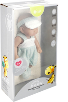 Lalka bobas Pure Baby w niebieskim kombinezonie z czapką 25 cm (5904335849097) - obraz 6