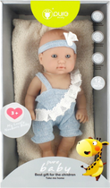 Lalka bobas Pure Baby z niebieską opaską na głowę 30 cm (5904335849080) - obraz 1