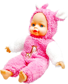 Lalka bobas LUNABEBE Alisa w kostiumie z uszami 30 cm (5908275182375) - obraz 3