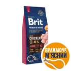 Сухий корм Brit Premium Junior L для цуценят і молодих собак великих порід зі смаком курки