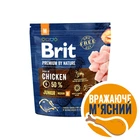 Сухой корм Brit Premium Junior M для щенков и молодых собак средних пород со вкусом курицы