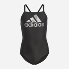 Дитячий суцільний купальник для дівчинки adidas Big Logo Suit HS2213 116 см Чорний (4066752817903)