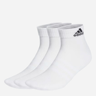 Набір чоловічих шкарпеток коротких бавовняних Adidas Cushioned Sportswear Ankle 3P HT3441 40-42 3 пари Білий (4066746337127) - зображення 1