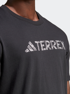 Koszulka męska bawełniana Adidas Terrex Logo Tee HZ1399 S Czarna (4066751285802) - obraz 3