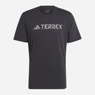 Футболка бавовняна довга чоловіча Adidas Terrex Logo Tee HZ1399 M Чорна (4066751285703) - зображення 4