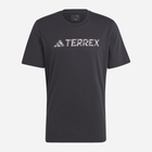 Футболка бавовняна довга чоловіча Adidas Terrex Logo Tee HZ1399 XL Чорна (4066751285758) - зображення 4