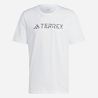 Футболка бавовняна довга чоловіча Adidas Terrex Logo Tee HZ1400 S Біла (4066746565292) - зображення 4