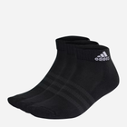 Набір чоловічих шкарпеток коротких бавовняних Adidas Cushioned Sportswear Ankle 3P IC1277 40-42 3 пари Чорний (4066746286708) - зображення 1