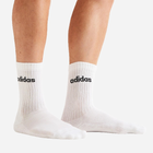 Набір чоловічих шкарпеток високих бавовняних Adidas C LIN CREW 3P IC1302 46-48 3 пари Сірий/Білий/Чорний (4066746467275) - зображення 2