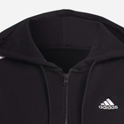 Толстовка на блискавці з капюшоном жіноча Adidas W 3S FT HD IC8769 M Чорна (4066752391229) - зображення 4