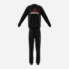 Komplet dresowy (bluza + spodnie) chłopięcy Adidas Junior Fleece Tracksuit IB4095 164 cm Czarny (4066762249961) - obraz 1