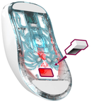 Mysz gamingowa bezprzewodowa Defender FAME GM-516 Bluetooth/Wireless White (4745090825114) - obraz 5