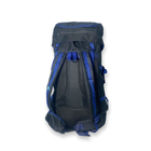 Тактичний, туристичний рюкзак T04 одне відділення фронтальні кишені, бокові кишені, розмір: 80*45*25см синій - изображение 5